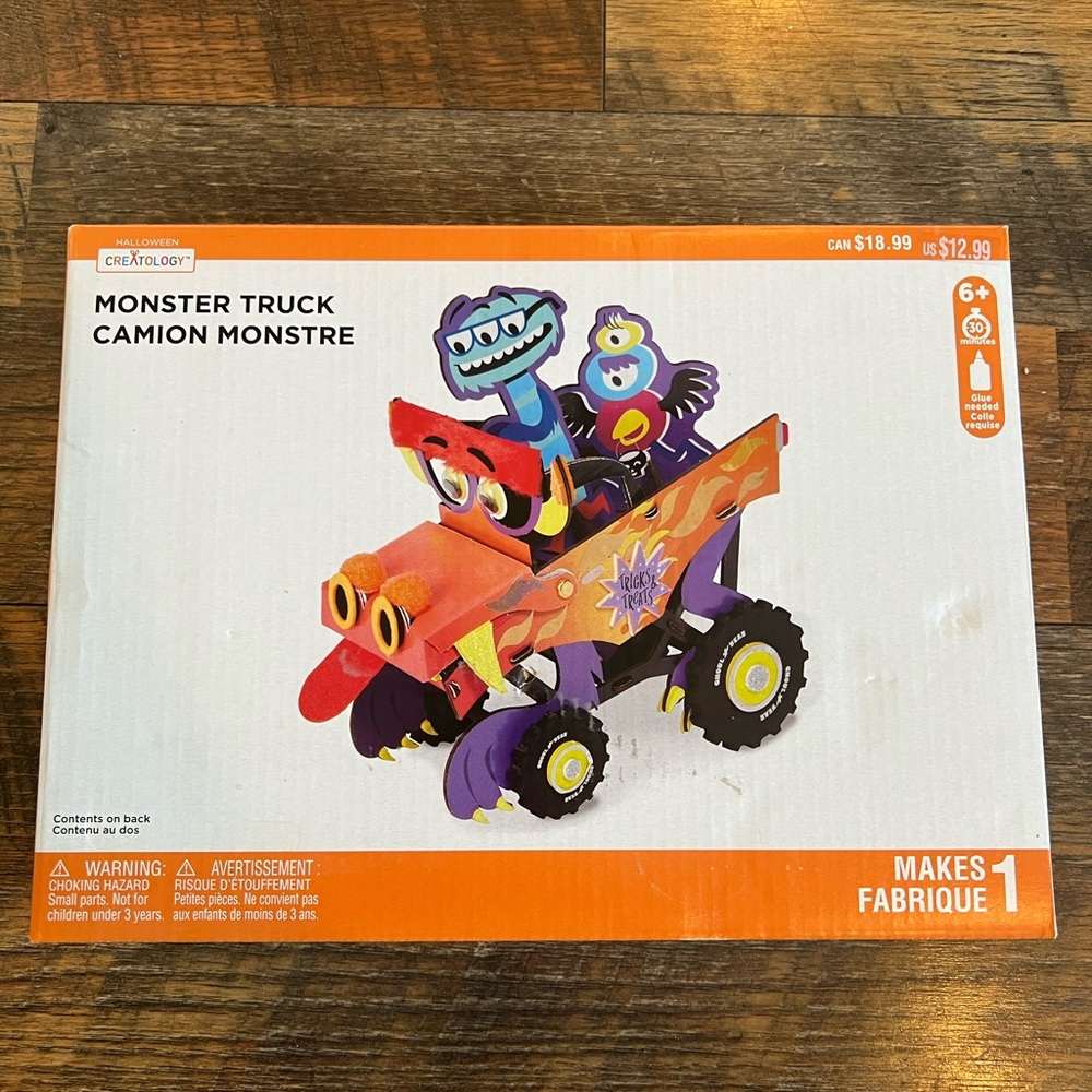 NEW Halloween Monster Truck Craft in a Box Kit by Creatology